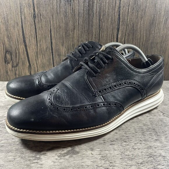 Cole Haan Original Wingtip Oxford Shoes US Black Leather C26469 Men’s Size 10.5M main image 7